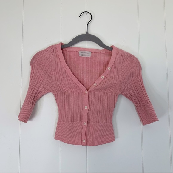 Urban Outfitters Sweaters - Urban Outfitters Effie Baby Cardigan Pink S